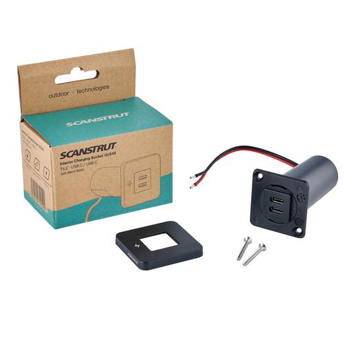 SCANSTRUT TILE 2XUSB-C 12/24V